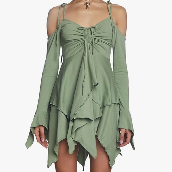 Dollskill Brown Fairy Off shoulder Dress - Picture 3 of 3